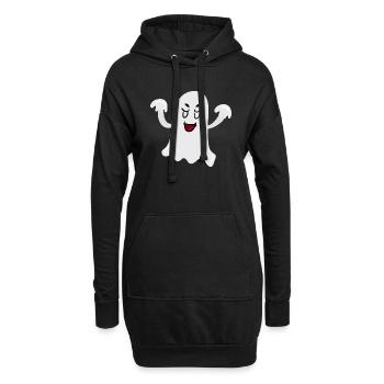 Fantôme - Sweat-shirt à capuche long Femme - noir - Devant