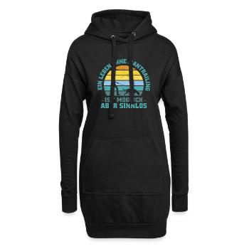 Mantrailer Mantrailing Fährtenhund Hundesport - Hoodie-Kleid - Schwarz - Vorne