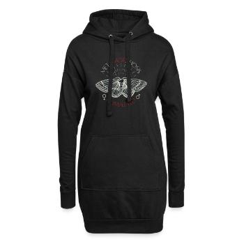 Metamorphosis Completed! - Hoodie-Kleid - Schwarz - Vorne