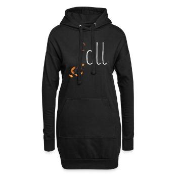 Leaf Autumn Tree Orange Fall Leaves Season - Hoodie Dress - black - Front