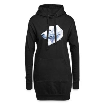 Slowenischer Cuvac Hundebesitzer Hundeliebhaber - Hoodie-Kleid - Schwarz - Vorne