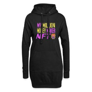 Million Money Maker funny NFT Cryptocurrency - Hoodie Dress - black - Front