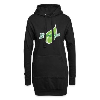 Botanik - Hoodie-Kleid - Schwarz - Vorne