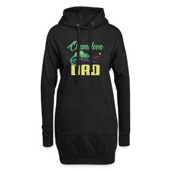 Herpétologiste des reptiles lézards caméléons - Sweat-shirt à capuche long Femme - noir - Devant