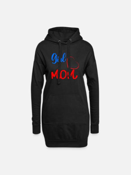 Mothers of a great daughter - Hoodie Dress - black