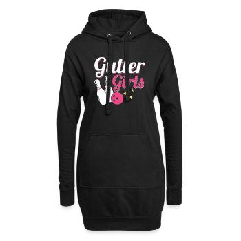 Joueuse de l’équipe Gutter Girls StrikeBowler - Sweat-shirt à capuche long Femme - noir - Devant