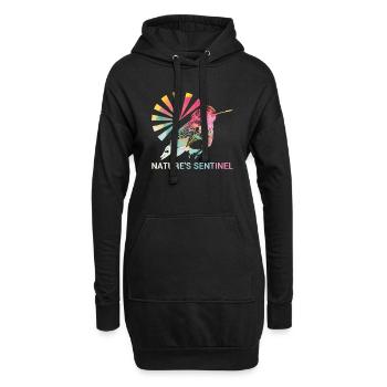 Gardiens de la nature #Kolibri - Sweat-shirt à capuche long Femme - noir - Devant