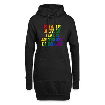 L'ombre n'a jamais rendu quelqu'un moins gay - Sweat-shirt à capuche long Femme - noir - Devant