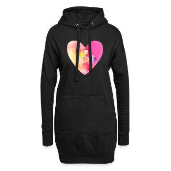 Alles gute zum Muttertag - Hoodie-Kleid - Schwarz - Vorne