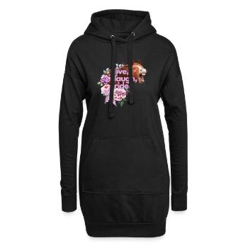live laugh ride repeat - Hoodie Dress - black - Front