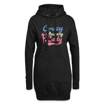 Crazy Archery Lady Archer Target Bow & Arrows - Hoodie-Kleid - Schwarz - Vorne