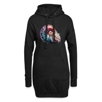Der Nautilus, auch als Perlboot bekannt - Hoodie-Kleid - Schwarz - Vorne