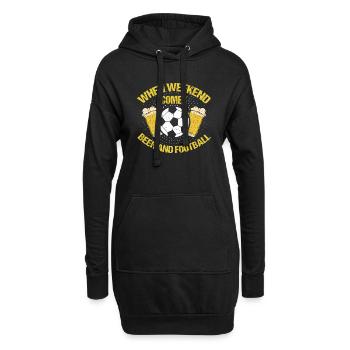 Lustige Bierchen Party Wochenend Bier - Hoodie-Kleid - Schwarz - Vorne