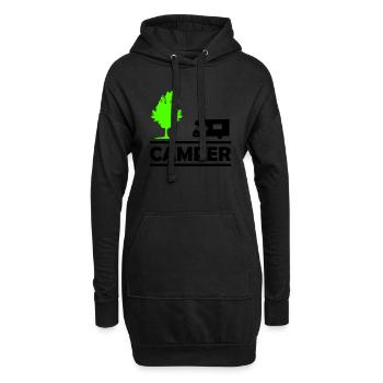 camper - Hoodie-Kleid - Schwarz - Vorne