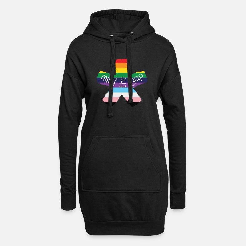 blockedTitle - Hoodie-Kleid - Schwarz