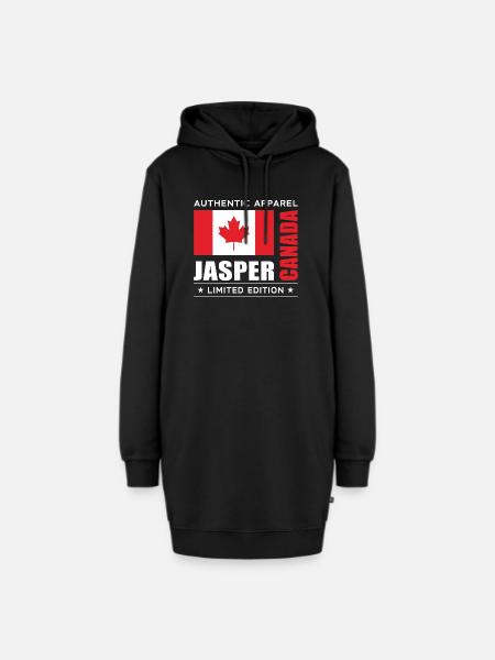Jasper - Hoodie-Kleid - Schwarz