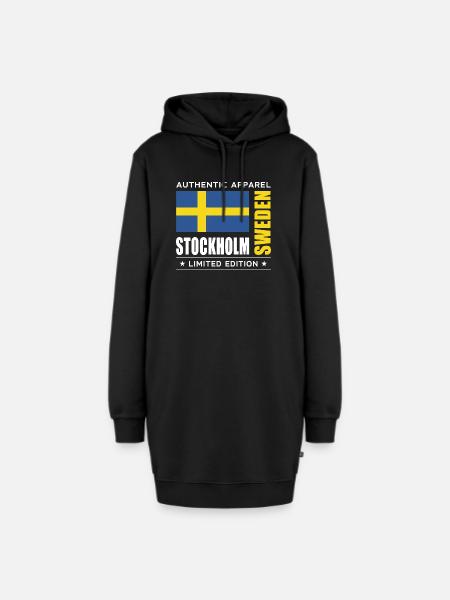 Stockholm - Hoodie-Kleid - Schwarz