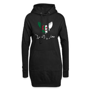 Les guerriers du sahara- idée cadeau Algérie - Sweat-shirt à capuche long Femme - noir - Devant
