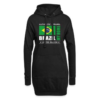 Brazil - Hoodie-Kleid - Schwarz - Vorne