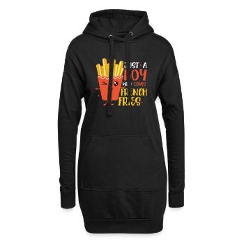 Boy's Fry Fantasy: Living the Crunchy Dream - Hoodie-Kleid - Schwarz - Vorne