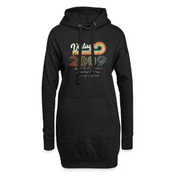 2009 Vintage Klassiker 2009 - Hoodie-Kleid - Schwarz - Vorne