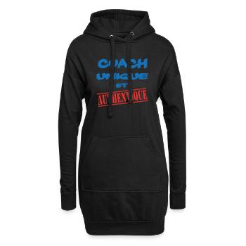 REISEBUS EINZIGARTIG - Hoodie-Kleid - Schwarz - Vorne