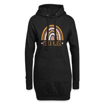Infirmière psychiatrique Design pour une infirmière - Sweat-shirt à capuche long Femme - noir - Devant