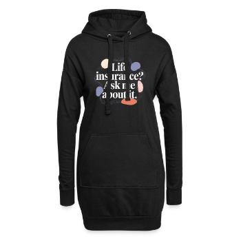 Cleverer Spruch für Versicherungsmakler - Hoodie-Kleid - Schwarz - Vorne