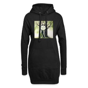 sketch to image 20241129 193209 - Hoodie-Kleid - Schwarz - Vorne