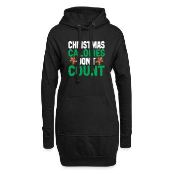 hahwiefunny Plan de travail 1 - Sweat-shirt à capuche long Femme - noir - Devant