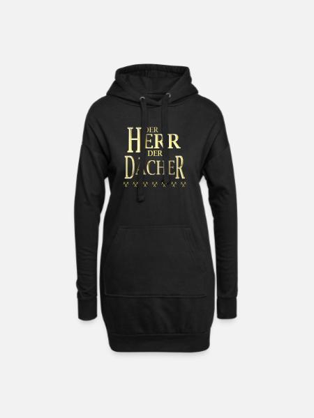 DER HERR DER DÄCHER gold - Hoodie-Kleid - Schwarz