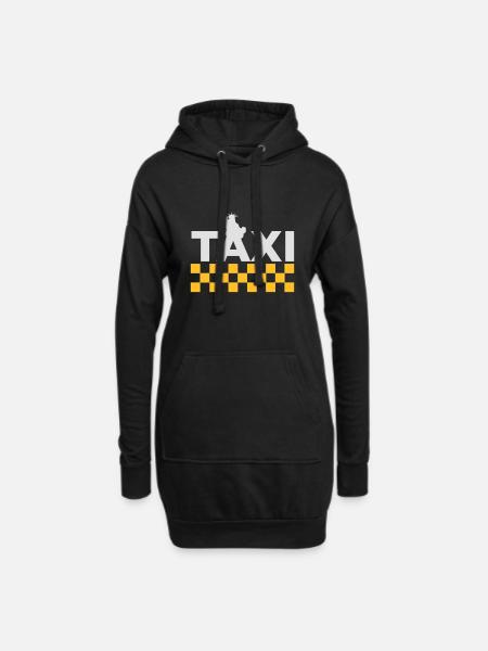 New York Taxi - Hoodie-Kleid - Schwarz