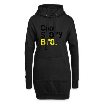 Cool story Bro - Hoodie-Kleid - Schwarz - Vorne
