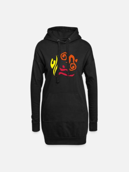 Triathlon Freestyle 3c - Hoodie-Kleid - Schwarz