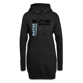 Mathe Lehrerin - V2 - Hoodie-Kleid - Schwarz - Vorne