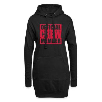 Official Crew Member Logo - Sweat-shirt à capuche long Femme - noir - Devant