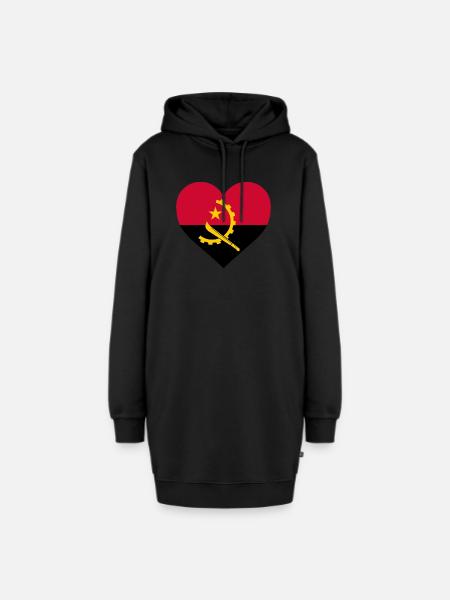 angola - Hoodie-Kleid - Schwarz
