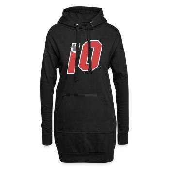 Balıkesir - Hoodie-Kleid - Schwarz - Vorne