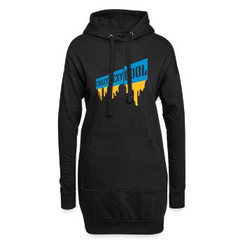 crazy sexy cool Design - Hoodie-Kleid - Schwarz - Vorne