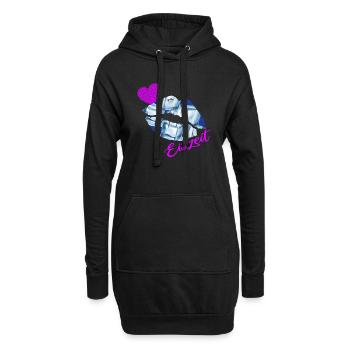 Eisbader Winterschwimmer-saison Eiszeit Kneipp - Hoodie-Kleid - Schwarz - Vorne