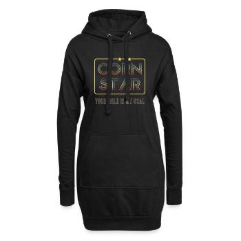 Corn Star Cornhole - Hoodie-Kleid - Schwarz - Vorne