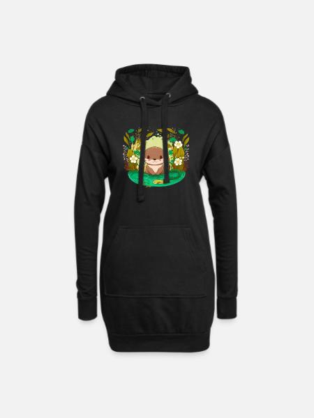 Babyotter Kawaii - Hoodie-Kleid - Schwarz