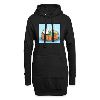Se détendre - Sweat-shirt à capuche long Femme - noir - Devant