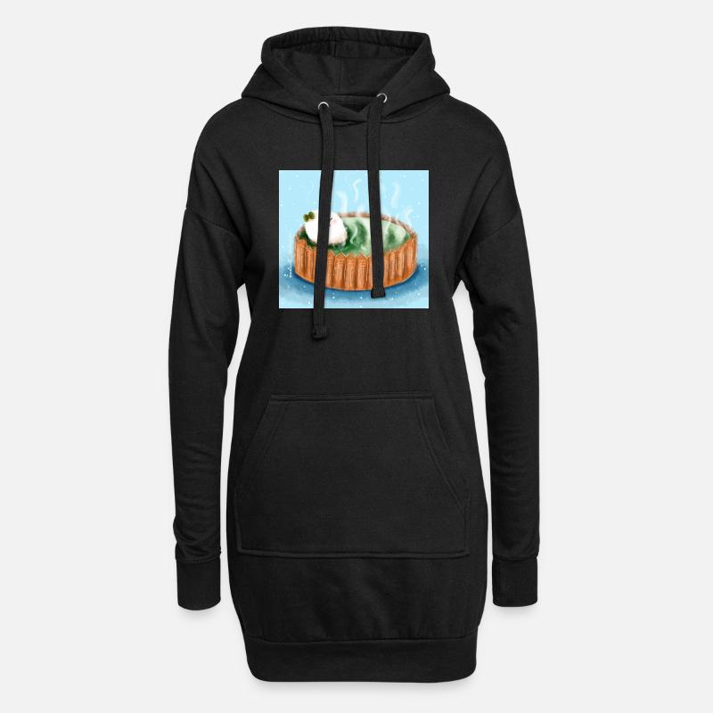 Relax - Hoodie-Kleid - Schwarz