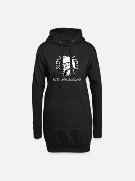 Skinhead antifasciste - Sweat-shirt à capuche long Femme - noir
