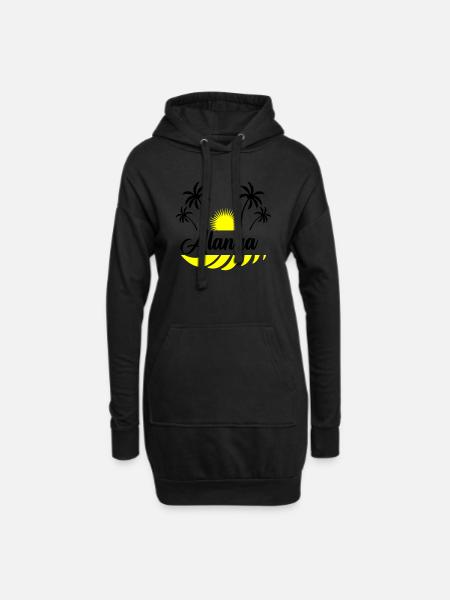 alanya - Hoodie-Kleid - Schwarz