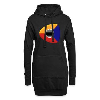 Gitarre Gitarrist plecktrum Geschenk Gitarrist - Hoodie-Kleid - Schwarz - Vorne