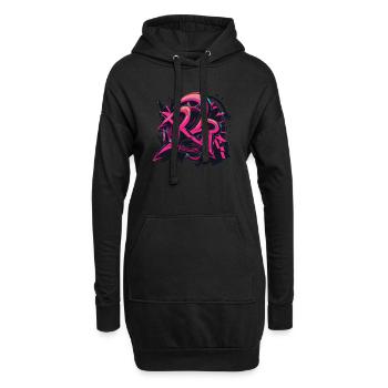Jakobsstraßen - Hoodie-Kleid - Schwarz - Vorne