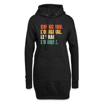 Chouchou L'original Le Vrai L'unique - Sweat-shirt à capuche long Femme - noir - Devant