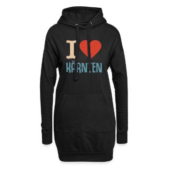 I love Kärnten Österreich Austria - Hoodie-Kleid - Schwarz - Vorne